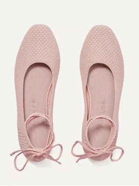 Rothy’s The Square Wrap Flat Ballerina Pink